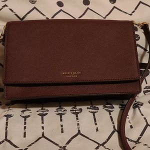 Kate Spade burgundy cross body purse